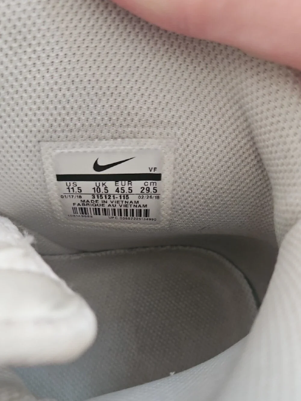Nike Men’s High-Top Sneakers in Cream/Off-White